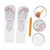 FRCOLOR Socks for Foot Reflexology Massager Elastic Design Reflexology Socks for Daily Use Foot Massage Pattern view 4