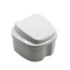 KOMBIUDA Denture Storage Box Case Filter Mesh Lid for Keeping Dentures Clean Overnight Travel Plastic Design for Easy Maintenance view 1