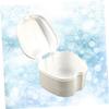 KOMBIUDA Denture Storage Box Case Filter Mesh Lid for Keeping Dentures Clean Overnight Travel Plastic Design for Easy Maintenance view 3
