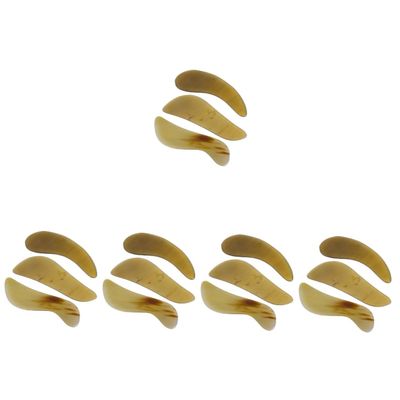 FRCOLOR 15pcs Guasha Board Cattle Horn Massager for Home Salon Massage Board for Body House Hold Face Home Style