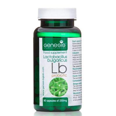 Genesis LB Probiotic with Lactobacillus Bulgaricus 90 Capsules of 240 mg