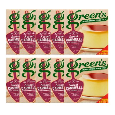 Caramel Dessert Mix Bundle - Greens Sweet Carmelle 70g (Pack of 10)