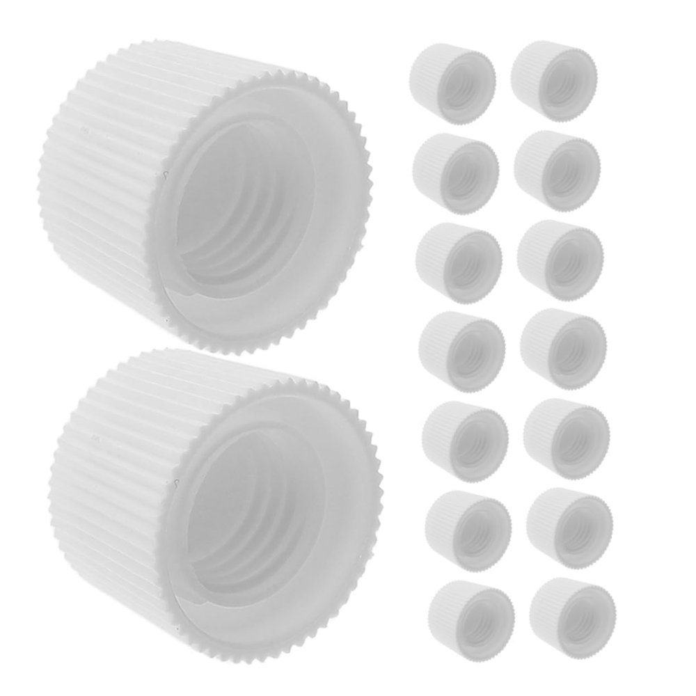 minkissy Toothpaste Caps Replacement Dispensing Cap 50Pcs Screw-On Toothpaste Lids for Daily Routine White PP Tube Sealing with Stylish Appearance and Easy Application
