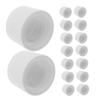 minkissy Toothpaste Caps Replacement Dispensing Cap 50Pcs Screw-On Toothpaste Lids for Daily Routine White PP Tube Sealing with Stylish Appearance and Easy Application view 1