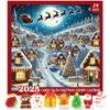 Sweetzo Gummy Candy Filled Advent Calendar, Countdown to Christmas 2024 with Holiday Gummies Inside - 10.16 Ounces view 1