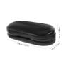 Beavorty Lens and Eyeglass Case Double Bottle Portable Black Travel Lens and Glasses Storage Box for Myopic Use at Home and On-the-go view 2