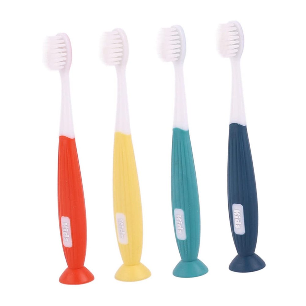 Boys and Girls Tooth Brush 4pcs Pbt Manual Toothbrushes for Children