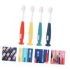 Boys and Girls Tooth Brush 4pcs Pbt Manual Toothbrushes for Children view 3