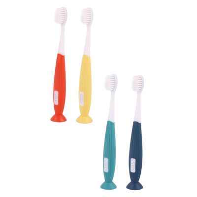 FRCOLOR 4pcs Boy Girl Toothbrushes Soft Bristles Boys and Girls Toothbrush Cleaning for Toddlers and Young