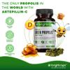 Bee Health Propolis | Brazilian Green Propolis with Vitamin D + Turmeric with MSM and Vitamin C | Immune System Booster and Joint Pain Support view 2