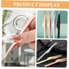 Beavorty Eyelash Tweezers and Eyebrow Tweezers Set 4pcs with Comfortable Grip and Matte Finish Stainless Steel for Eyelash Extensions and Precise Hair Removal for Women view 4