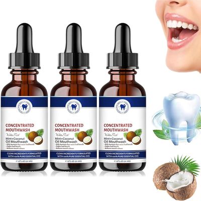 Coconut Fresh Oil-Pulling Mouthwash, Coconut Pulling Oil for Teeth, Coconut Mint Mouthwash, Coconut Oil Pulling for Teeth, Fresh Breath (3)