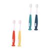 Healeved 4pcs Boy Girl Toothbrushes for Boys and Girls Cartoon Soft Bristles Manual Use view 1