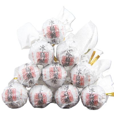 Ancient Tree Pu'er Ripe Tea Longzhu Tuocha, Mellow Taste Yunnan Lincang Ice Island Pu'er Tea (500g)