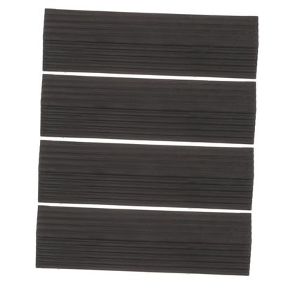 Didiseaon 4pcs Rubber Threshold Ramp for Sweeping Robot Angled Ramp Mats for Home Use Climbing Mat for Robot Vacuum Cleaning