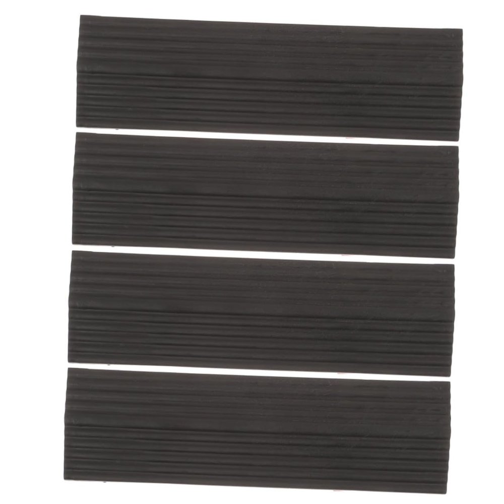 Didiseaon 4pcs Rubber Threshold Ramp for Sweeping Robot Angled Ramp Mats for Home Use Climbing Mat for Robot Vacuum Cleaning