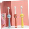 KOMBIUDA 3pcs Boys and Girls Toothbrushes Soft Bristle Manual Brush for Toddlers Travel Friendly view 2