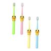 FRCOLOR Childrens Soft Bristle Toothbrush Set 4pcs Cartoon Kids Teeth Cleaning Brush for Ages 2-10 with Ultra Fine Bristles, Comfortable Grip, and Colorful Design Suitable for Daily Oral Care view 1