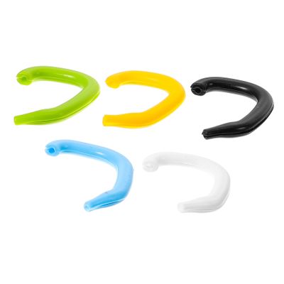 Didiseaon Silicone Ear Saver Hooks 5pcs Soft Silicone Ear Covers Lightweight Rope Saver for Mask Wearing for Daily Use Set (White, Black, Blue, Yellow, Green)