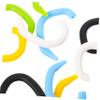 Didiseaon Silicone Ear Saver Hooks 5pcs Soft Silicone Ear Covers Lightweight Rope Saver for Mask Wearing for Daily Use Set (White, Black, Blue, Yellow, Green) view 4