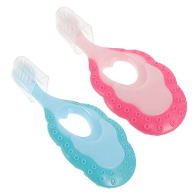 FRCOLOR 2pcs Boys and Girls Toothbrush Soft Brush Manual Toothbrush for Boy Girl Travel Household Use Ergonomic Design