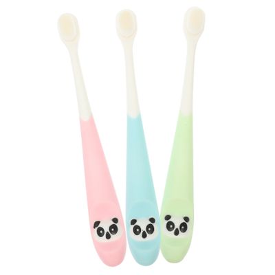 KOMBIUDA 3pcs Ergonomic Handle Boys and Girls Toothbrushes Boy Girl Toothbrushes Travel Random Color