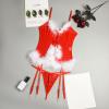 TYUIOP Sexy Santa Costume Women Women's Lingerie Lingerie Sets for Women UK Sexy Womens Outfit for Bedroom Fishnet Bodysuit Womens Christmas Set view 3