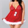 TYUIOP Sexy Santa Lingerie for Women Babydolls Sexy Lingerie Plus Size Womens Set Push up Tummy Control Outfits Women UK Naughty Dress up Naughty Womens Sets view 3