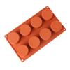 JOERBABU 8-Cells Round Shaped Mold 3D Chocolate Cake Fondant Mold for Birthday Cakes Supplies Professional Baking Tools view 4