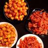 Hot strip combination, Chinese spicy hot bar snack gift package, spicy stick spicy strip 65g, small gluten, spicy silk spicy slice, dried tofu, Hunan hot strip, casual snacks (2 Flavor Mix,2 packs) view 3