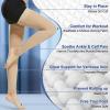 Beister Medical Footless Compression Stockings for Women & Men, Firm 20-30 mmhg Graduated Support Hosiery with Dot Silicone Band, Thigh High Compression Socks for Veins, Edema, DVT, Shin Splints view 4