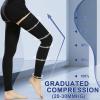 Beister Medical Footless Compression Stockings for Women & Men, Firm 20-30 mmhg Graduated Support Hosiery with Dot Silicone Band, Thigh High Compression Socks for Veins, Edema, DVT, Shin Splints view 3