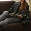 WDWDW Wheelchair Blanket Multi Purpose Cloak Blanket Thickening Old Man Shawl Wheelchair Warm Lap Blankets Keep Cover for Patients Elders view 2