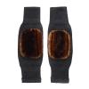 1 Pair Wool Knee Brace Pads Winter Warm Thermal Knee Warmers Thicken Lengthen Elastic Knees Sleeves(Coffee) view 1