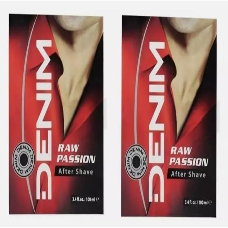 2x Raw Passion Denim Aftershave 100ml