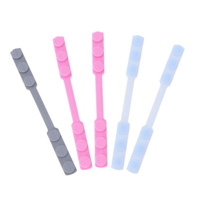 minkissy 5pcs Silicone Earmuffs Reusable Mask Hook Adjustable Mask Extention Hook for Ear Covers Ear Random Color