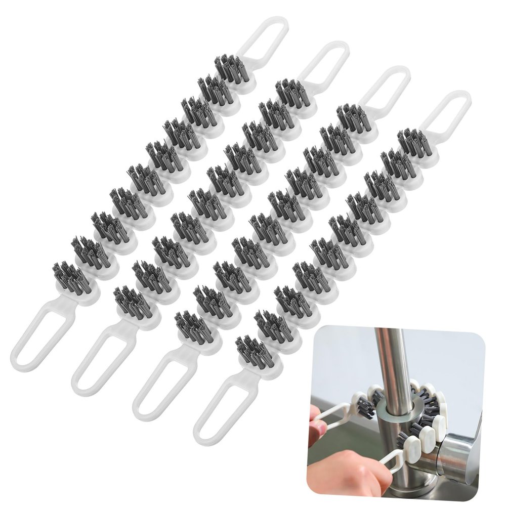 Cabilock Crevice Cleaner 4 Pcs Bathroom Gap Cleaning Brush Bendable Dense Bristles Sturdy Multi-Functional Easy to Use