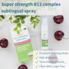 Igennus Super Vitamin B12 Complex 5000mcg, High Strength Liquid Sublingual Spray, Methylcobalamin, Adenosylcobalamin & Hydroxocobalamin,Methylated & Clean, Natural Cherry Flavour, 45 Servings, Vegan view 2