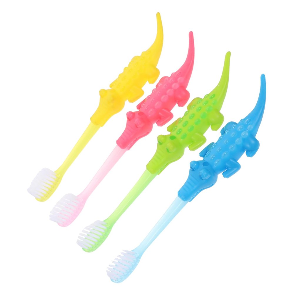 FRCOLOR 8pcs Boys and Girls Toothbrushes Practical Boy Girl Oral Care Supplies Cartoon Toothbrushes Assorted for Girl's Teeth Cleaning