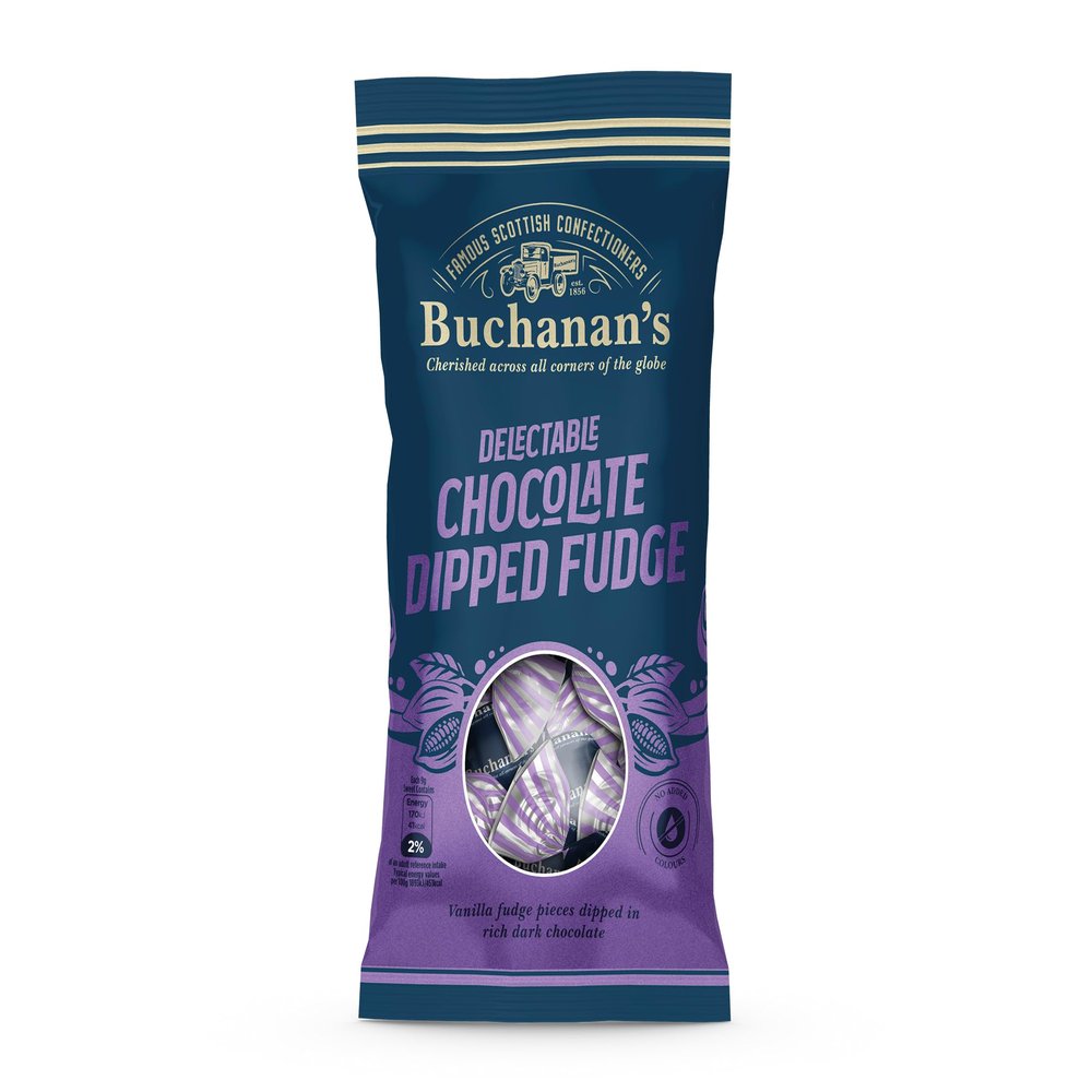 Buchanan's Chocolate Dipped Fudge 120g x 12