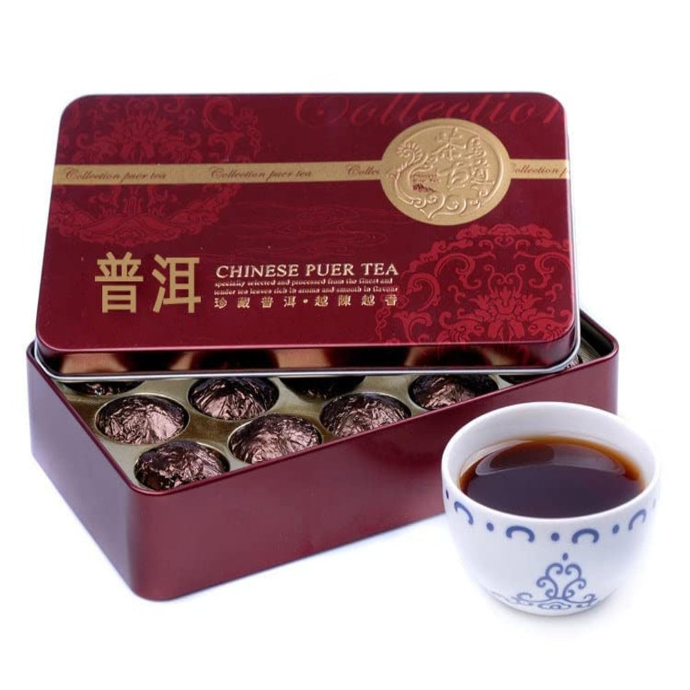 Yunnan Aged Puerh Black Tea, Puerh Ripe Tea 75g Glutinous Fragrance Mini Tuo Tea