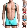 Men's Underwear String Body Jumpsuit One Piece Bikini Jockstrap Bodysuit Gay Clothing Body Bandage Shirt Thong String Men Braces Sexy Lingerie Generic, blue, S view 2