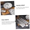 Beavorty Aluminum Foil Sheets 4 Rolls 30cm X Household Kitchen Wrap Heat-Resistant for Baking BBQ Food Truck and Restaurant Use view 3