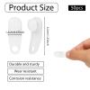 50 Pcs Plastic Curtain Hooks & Track Gliders - White Traverse Rod Slides for Curtain Roller Tracks, Cross-bar Slide Rail Replacement Parts, Ideal for Curtain Rail Track Accessories view 2