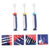Healeved 3pcs Soft Manual Cartoon Boy Girl Toothbrushes for Boys and Girls Teeth Cleaning Brush Dental Care Tool for Years Old Random Color view 3