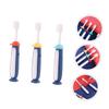 Healeved 3pcs Soft Manual Cartoon Boy Girl Toothbrushes for Boys and Girls Teeth Cleaning Brush Dental Care Tool for Years Old Random Color view 4