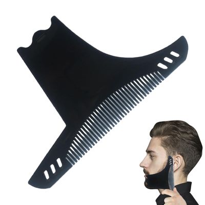 Beard Guide Shaping Tool | Beard Tool Goatee Template | Beard Liner Tool Mustache Shaper, Beard Stencil Beard Trim Guide for Precise Beard Shaping & Styling