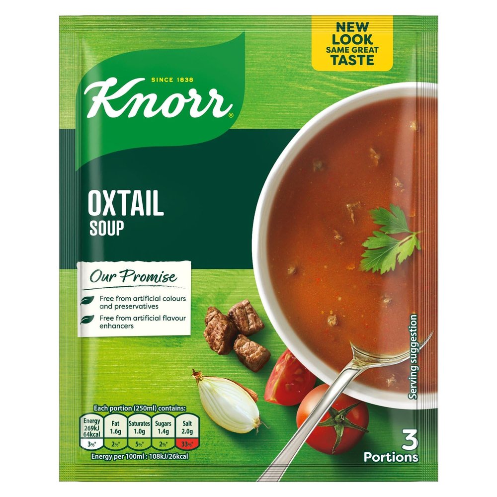 Knorr Oxtail Soup Mix, 53g, Pack of 3, Irish Recipe