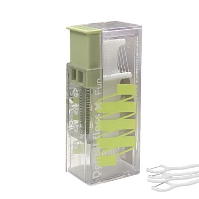 Floss Pick Case - Floss Pick Dispenser, Automatic Refillable Flosser Holder for Purse | Portable Automatic Flosser Storage Box, Travel Cleaning Supplies for Teeth Cleaning, Hold 10 Picks Floss