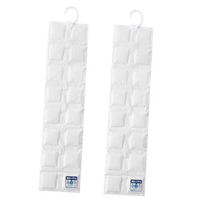 ULTECHNOVO 2pcs Moisture Absorber Bags Hanging Dehumidification Packets for Wardrobe Clothes Shoes Damp Humidity Control for Home Bathroom Basement and Closet